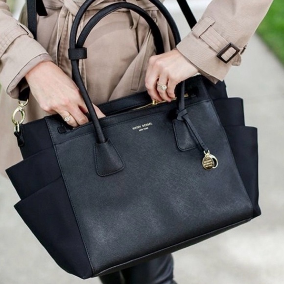 henri bendel Handbags - Henri Bendel West 57th Black Leather Diaper Bag